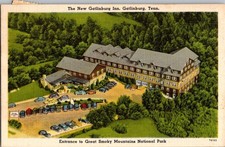 The New Gatlinburg Inn Tennessee TN In The Smokies 1948 Postcard