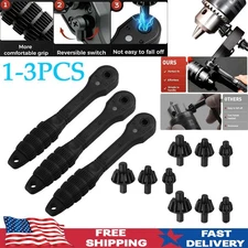 2 in 1 Drill Chuck Ratchet Two-head Spanner Key Drill Chuck Ratchet Wrench Tool