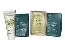 Crabtree & Evelyn Bath + Hand Soap 1.25 oz + Body Lotion Travel Gilchrist Soames