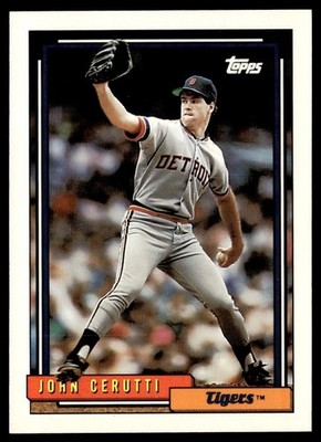 1992 Topps John Cerutti Detroit Tigers #487