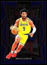 2024-25 Panini Select - Concourse Bronny James #90 Blue (RC)