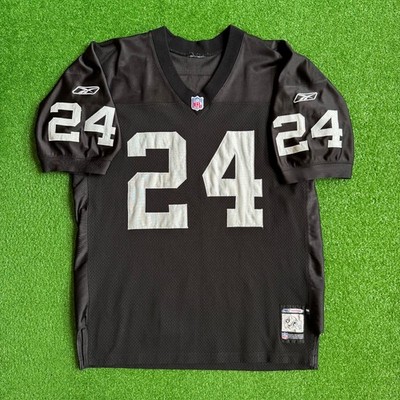 00's Charles Woodson Oakland Raiders Authentic Reebok Helmet Tag NFL Jersey 50