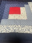 Handmade Quilted Patchwork Placemats Set of 4 Blue Hand Quilted 14x18” Reversibl — photo 3