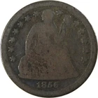 1856 Small Date Seated Liberty Silver Dime G Good 10c SKU:CP83