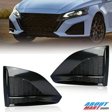 Pair Front Bumper Fog Light Covers For 2023 2024 Nissan Altima Black Bezel Lh Rh Pair Front Bumper Fog Light Covers For 2023 2024 Nissan Altima Black Bezel Lh Rh