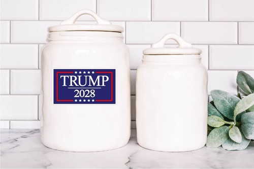 Trump 2028 Decal Sticker Political MAGA Jr Third Term President DJT Vote Fight - Picture 7 of 8