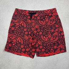 Patagonia Mens Swim Trunks Shorts Size 31 Red Tribal Print 8  Inseam
