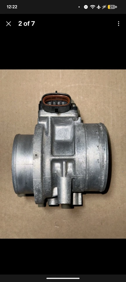 94-95 福特野马 GT 5.0L 原始设备制造商库存 MAF 大众气流传感器 1994 1995 — 第 2/4 张图片