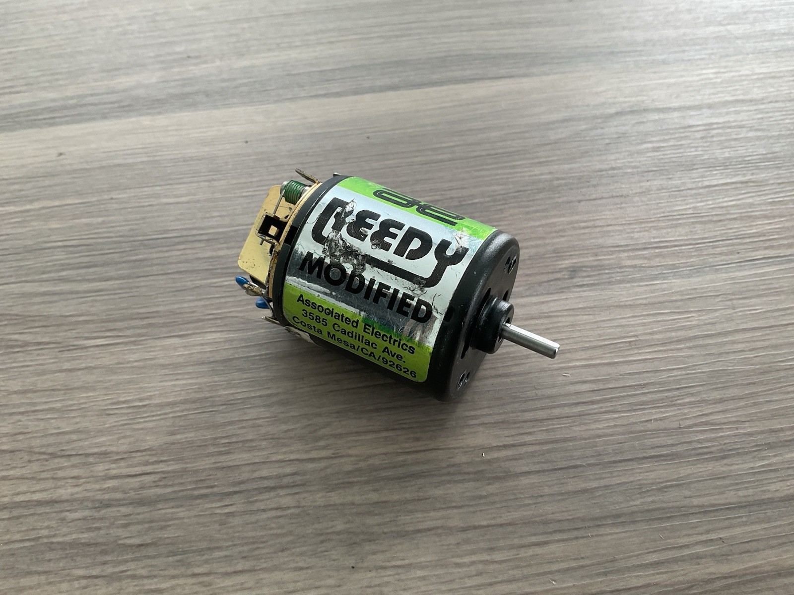 Vintage RC  Reedy Green Label Brushed Modified Motor  Team Associated Trinity