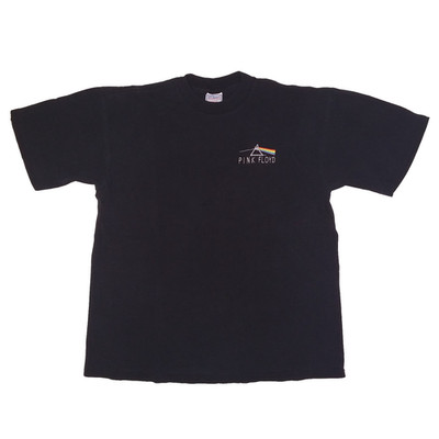 Pink Floyd - Embroidered Dark Side Prism - XL T-Shirt - Vintage Single Stitch
