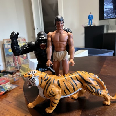 Big Jim Mattel Tarzan Tiger Grip Hands Knife Josh Jeff Jack