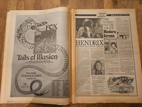 NME New Musical Express November 1st 1975 Tina Turner Cover Queen Concert Advert - Foto 5 di 13