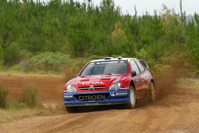 WRC Rally Australia 2004 Sebastien Loeb Citroen action Old Photo 7