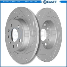 278mm Pair Rear Disc Brake Rotors Set for 2003-2007 2008 2009 2011 Saab 9-3 9-3X