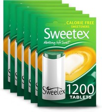 Sweetex Zero Calorie Sweetener Tablets 7200 Count (1200 x 6) Sugar Substitute