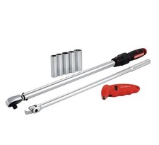Craftsman 8 Pc Tire Change Kit 12 Torque Wrench 20-250 Ft-lb Wcase Cmmt45008 Craftsman 8 Pc Tire Change Kit 12 Torque Wrench 20-250 Ft-lb Wcase Cmmt45008
