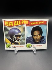 1975 Topps - 1974 All-Pro O.J. Simpson & Lawrence McCutcheon #209 Bills Rams HOF