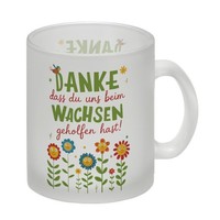 Danke Dass Du Uns Beim Wachsen Geholfen Hast! Glas Tasse FüR Erzieher Und Lehrer