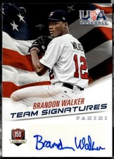 2015 Panini USA Baseball #20 Brandon Walker 15U National Team Signatures #/299