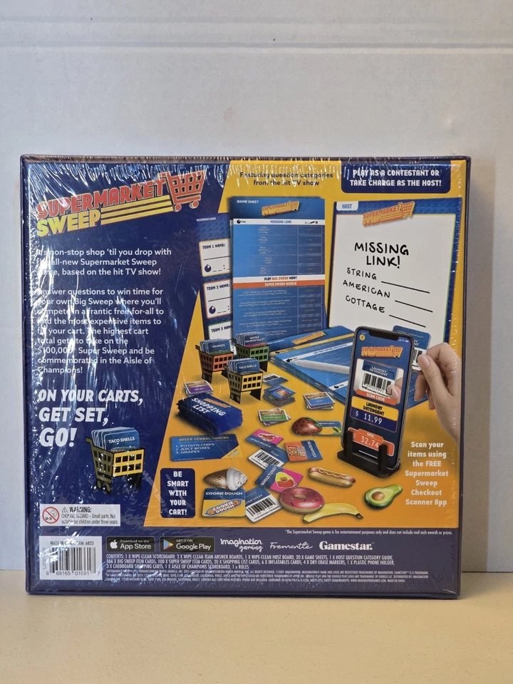 Supermarket Sweep Imagination Gaming Based On The Hit TV Show New Sealed - Image 3 of 4