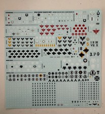 Warhammer 40K - Space Marine Infantry Transfer Sheet Decals - NEW x1