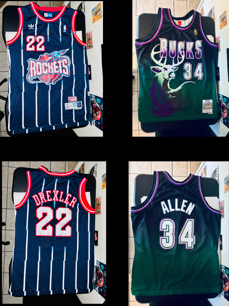 NBA HEADLINERS 17体セット 2 NBA Hardwood Classics Jersey Bundle XL Ray Allen Bucks / Large