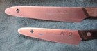 2 Vintage Round End MAC KITCHEN KNIVES Full Tang Rivet Wood Handles Made Japan — photo 2