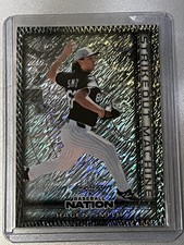 2025 Leaf Baseball Nation Hagen Smith Silver Shimmer White Sox SP RC /15