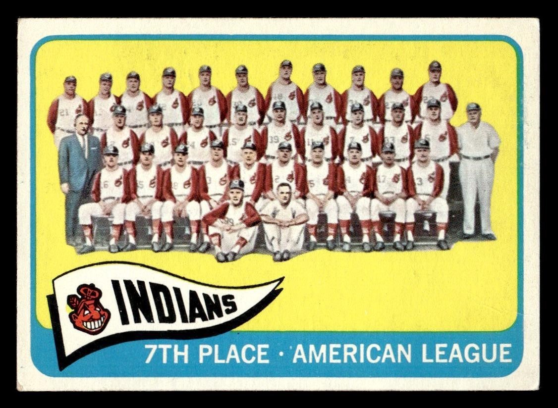 1965 Topps Baseball #481 Indians Team VG *h1