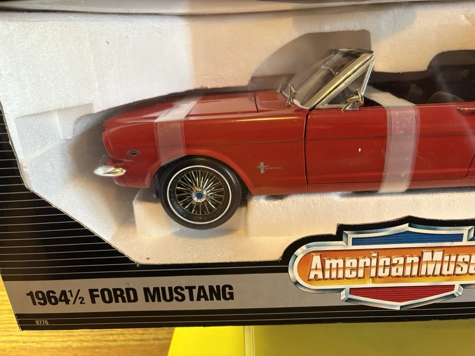 ERTL 1964 1/2 Ford Mustang Convertible 1:12 Diecast Car NIB RARE HTF 25”Long - Image 2 of 4