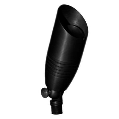 Dauer 490001  Icon MR16 Drop-In Uplight in Black | 12V Solid Brass
