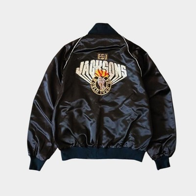 Vintage 1984 Michael Jackson Pepsi Victory Tour Satin Jacket USA Made M