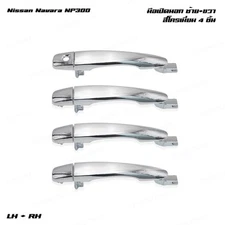 Chrome Set 4Dr Outside Door Handle Fits Nissan Navara NP300 D23 2015 - 2025