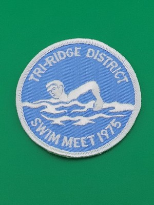 Tri-Ridge District Swim Meet 1975 Patch Scouts America NEW