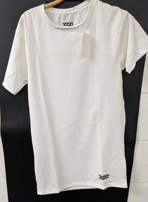 XGO White Light Weight Performance Technical T Shirt Acclimate Dry Large