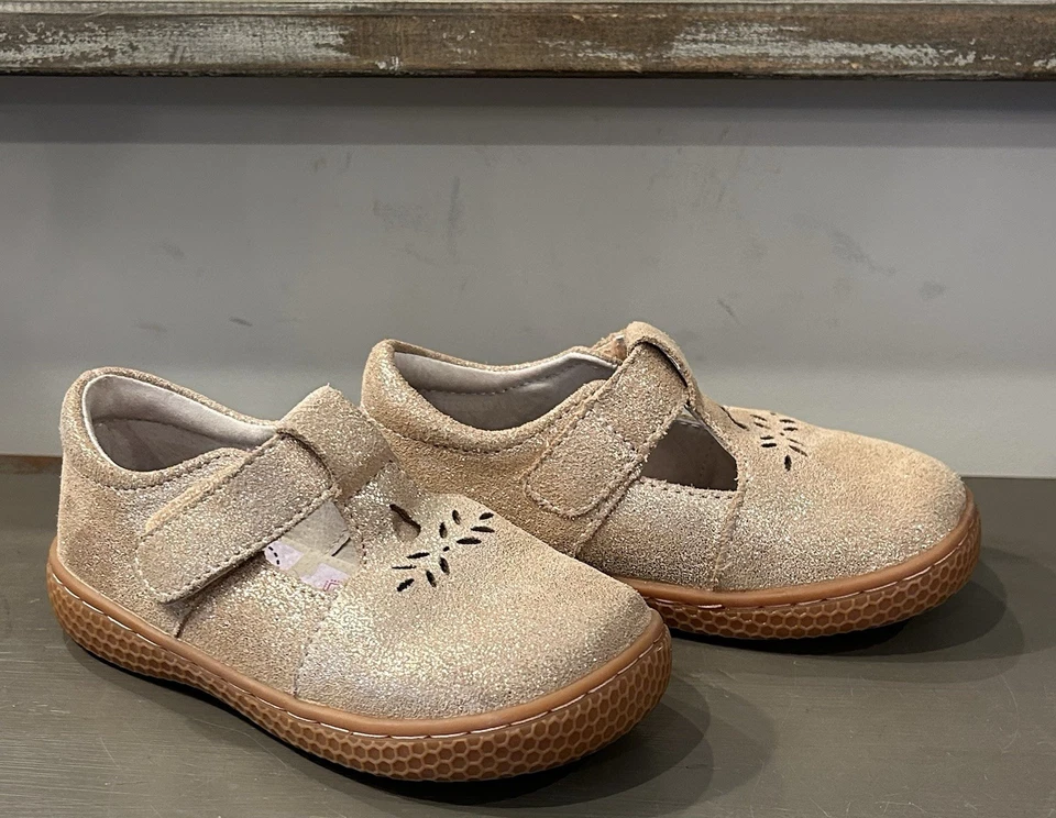 Livid And Luca Prim Classic T-Strap Mary Jane | Caramel Shimmer Size 7 - Image 3 of 4