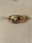 14k Emerald & Dia. Ring vintage design, nice emerald's & diamond size 5, 2.76gr — photo 7