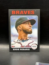 2024 Topps Heritage Black Border Error Card Says White Border 343 Eddie Rosario
