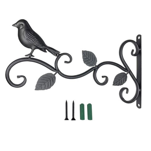 Iron Hanging Bracket Wall Hook Plant Hanger for Bird Feeder Lanterns Flower - Picture 2 of 24