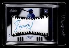 2021 Absolute #115 Sherten Apostel Rookie Baseball Material Signatures Black /60