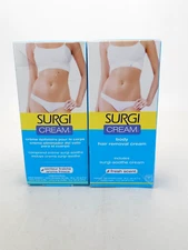 Surgi Cream Body Hair Removal Cream Fresh Scent Lot of 2 Surgi Smooth Cream