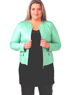 Magna Bolero Jacke Lederoptik Magna Damen Jacke Bolero Lederoptik