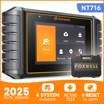 Foxwell NT716 Bidirectional OBD2 Diagnostic Scanner ABS SRS Engine TPS Oil Reset