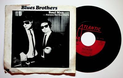 1978 Blues Brothers Soul Man Excusez Moi Mon Cherie Vinyl 45 Record