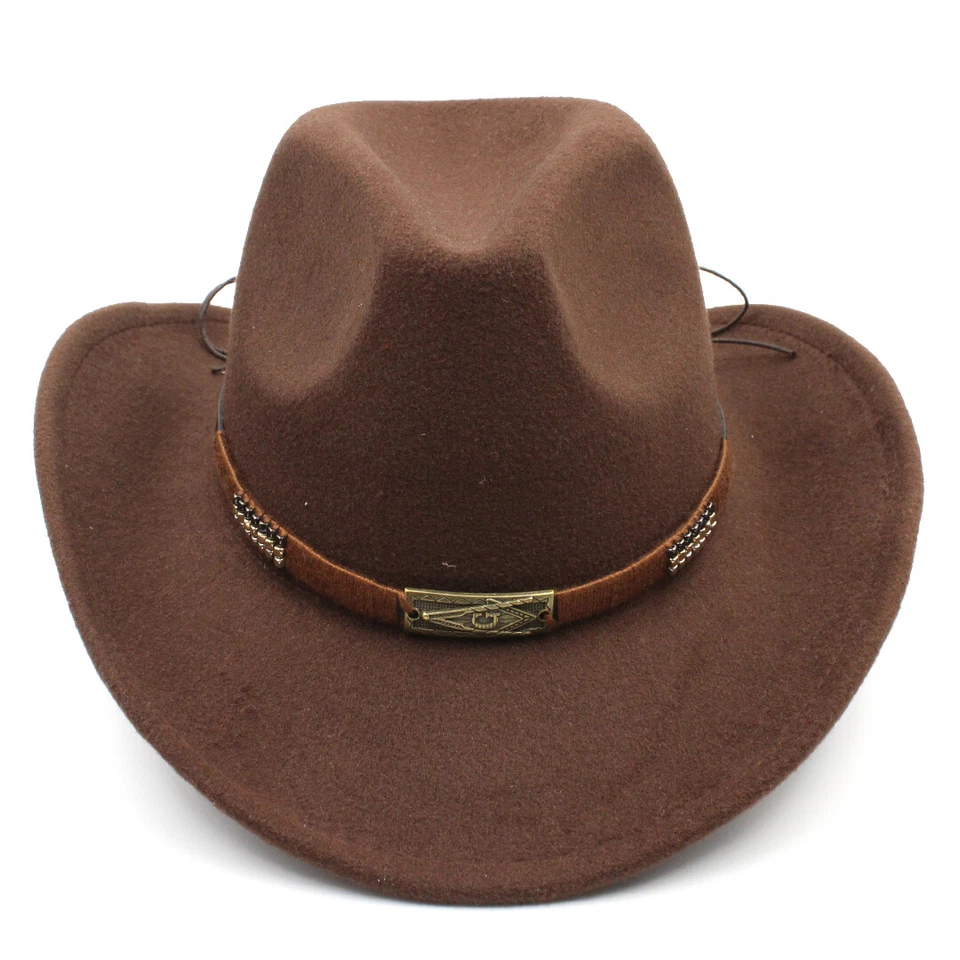 Sombrero de vaquero occidental junior ala ancha vaquera gorra de montar para niños niños y niñas Foto 2 de 4