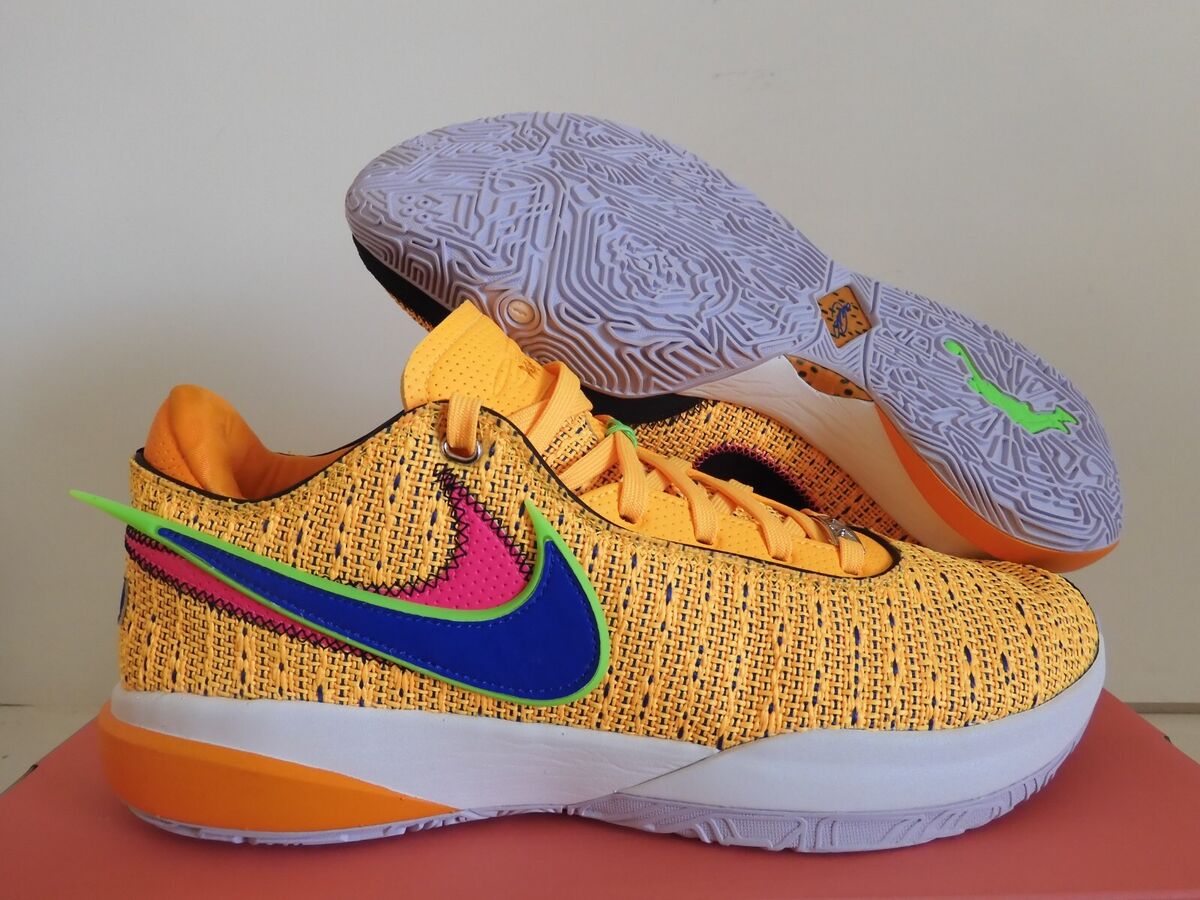 NIKE LEBRON XX 20 LASER ORANGE-RACER BLUE SZ 11.5 [DJ5423 NIKE LEBRON XX 20 LASER ORANGE-RACER BLUE SZ 11.5 [DJ5423