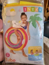 Intex Inflatable Pool Float Swirly Whirly Tube With Handles - C1