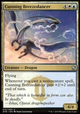 Magic the Gathering MTG Cunning Breezedancer (215) Dragons of Tarkir   NM