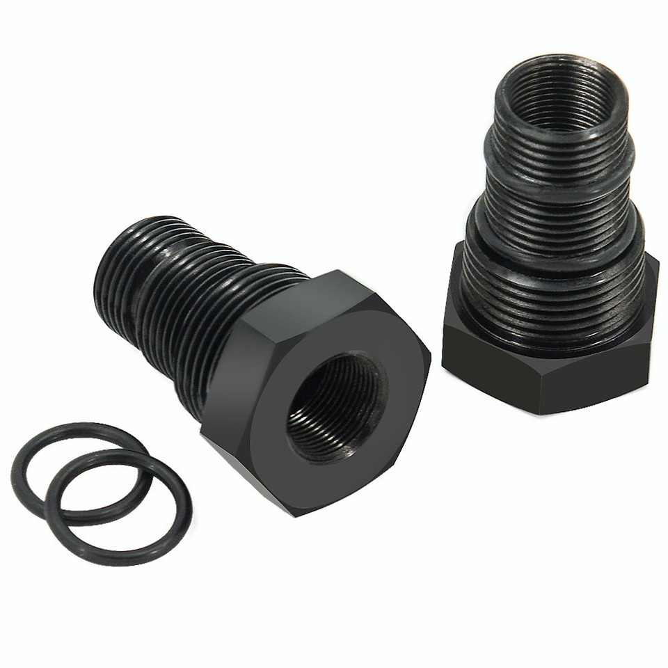 2Pcs Oil Filter Threaded Adapter 1/2