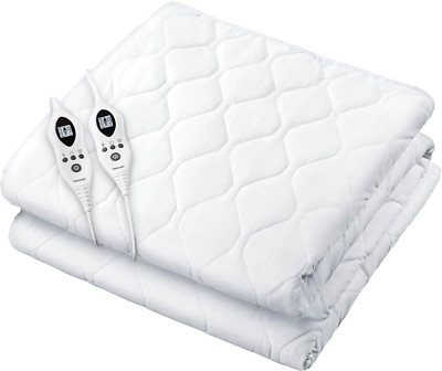 UWB70 Queen Heated Mattress Pad with Dual Control & 9 Warming Levels
